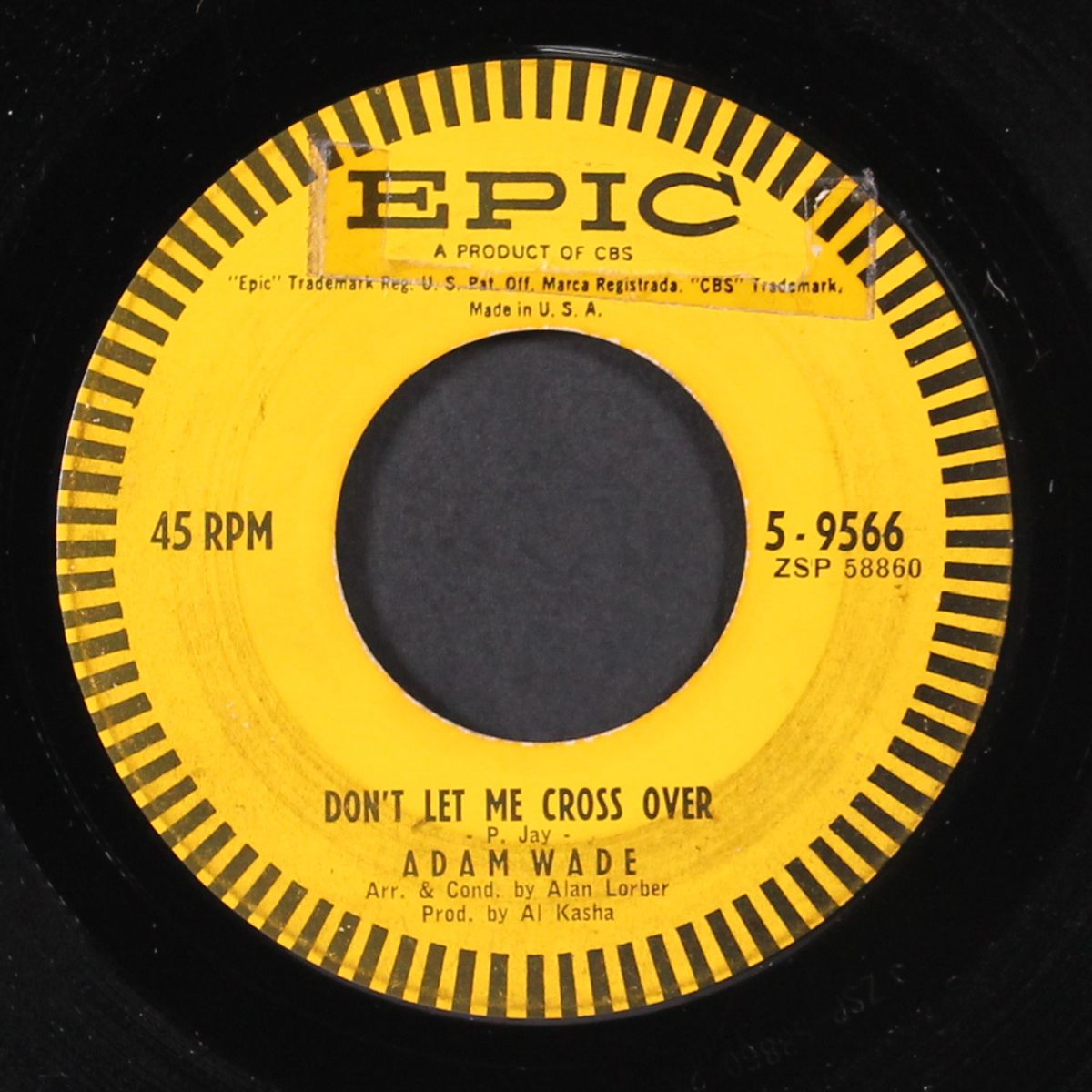 rain from the skies / don't let me cross over by ADAM WADE