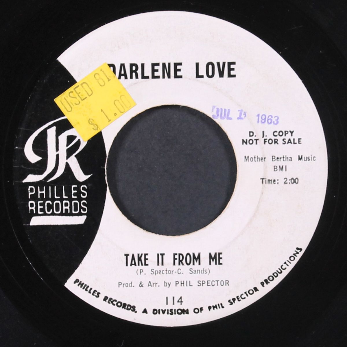 wait til' my bobby gets home / take it from me by DARLENE LOVE