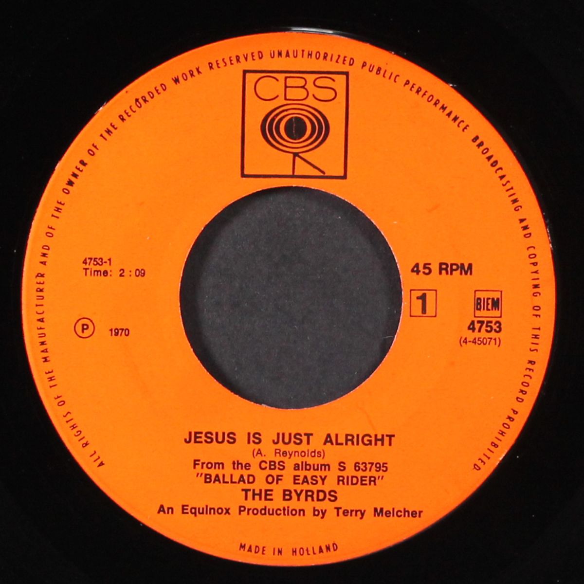 jesus is just alright / it's all over now, baby blue by BYRDS