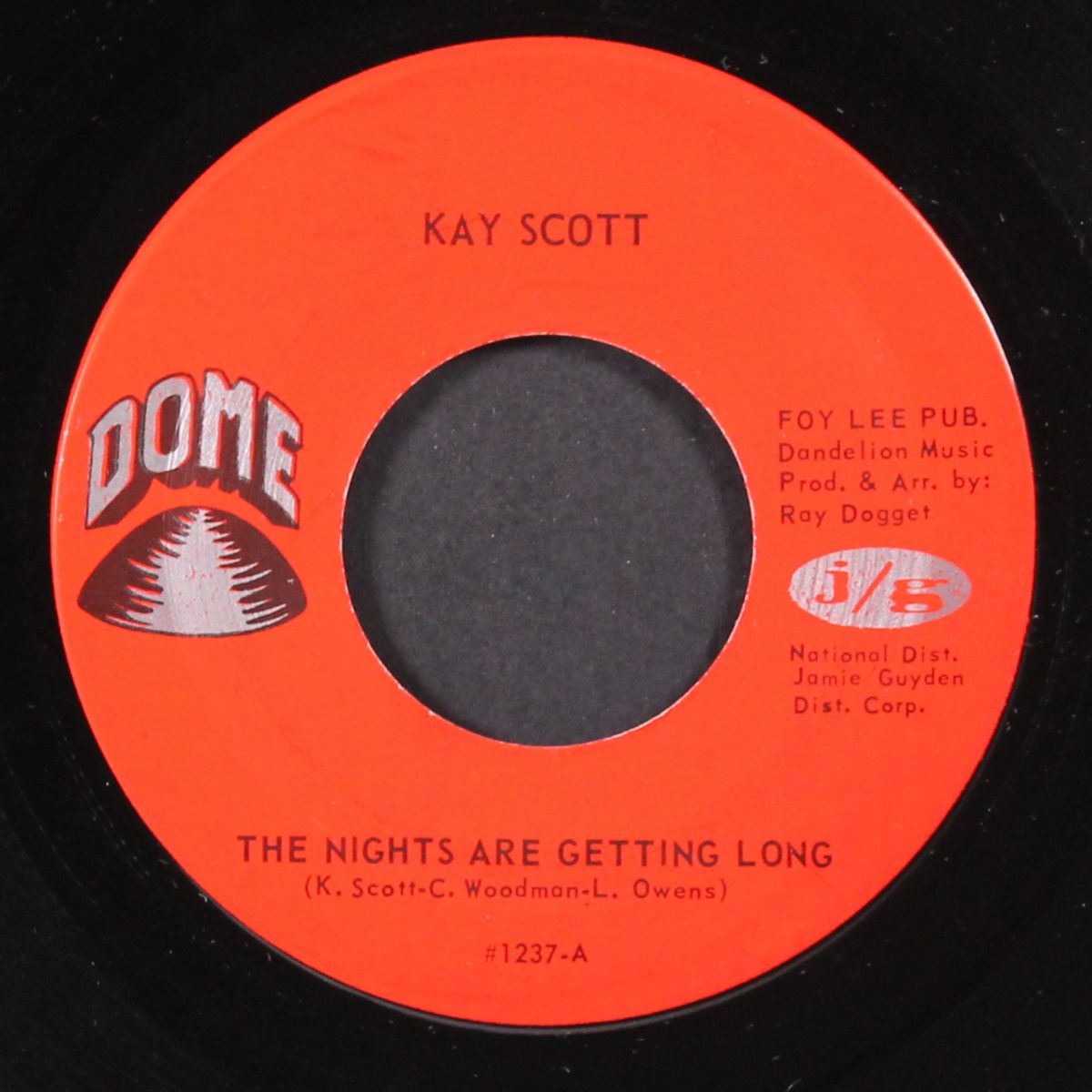 the nights are getting long / i'm gonna sing my heart out by KAY SCOTT