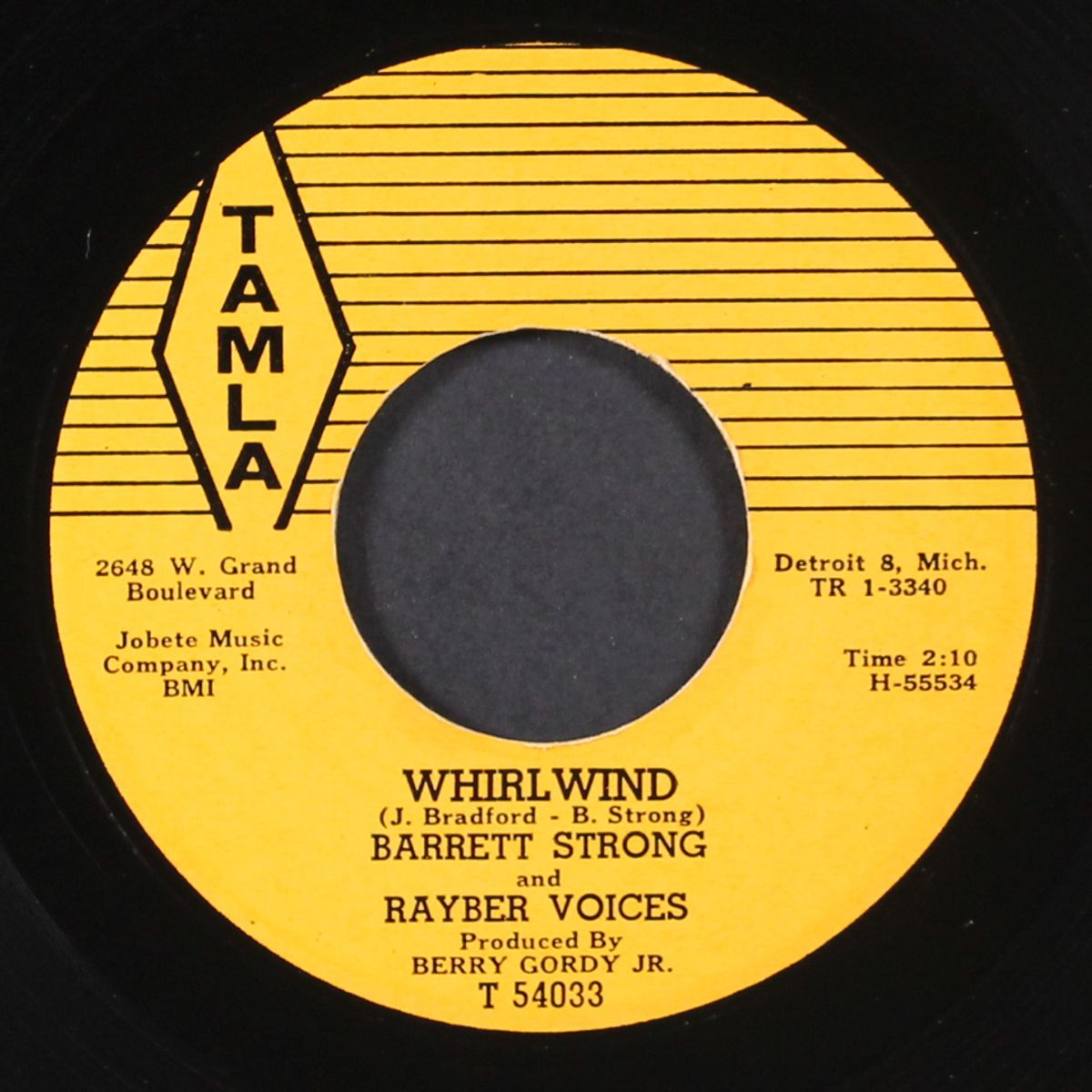 i'm gonna cry / whirlwind by BARRETT STRONG & RAYBER VOICES