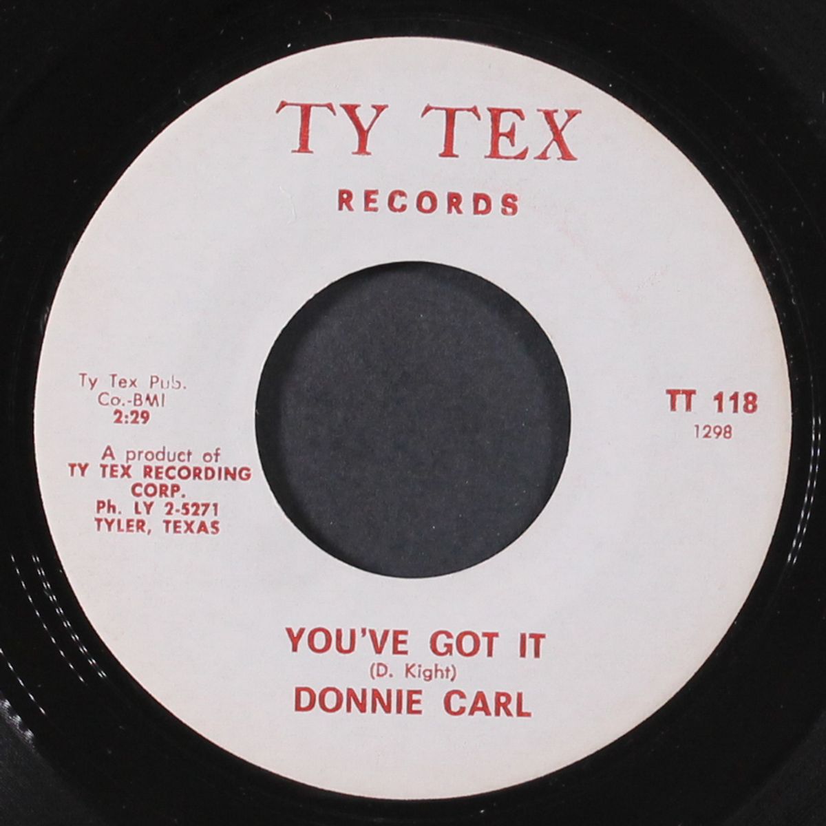 you've got it / getting over you by DONNIE CARL
