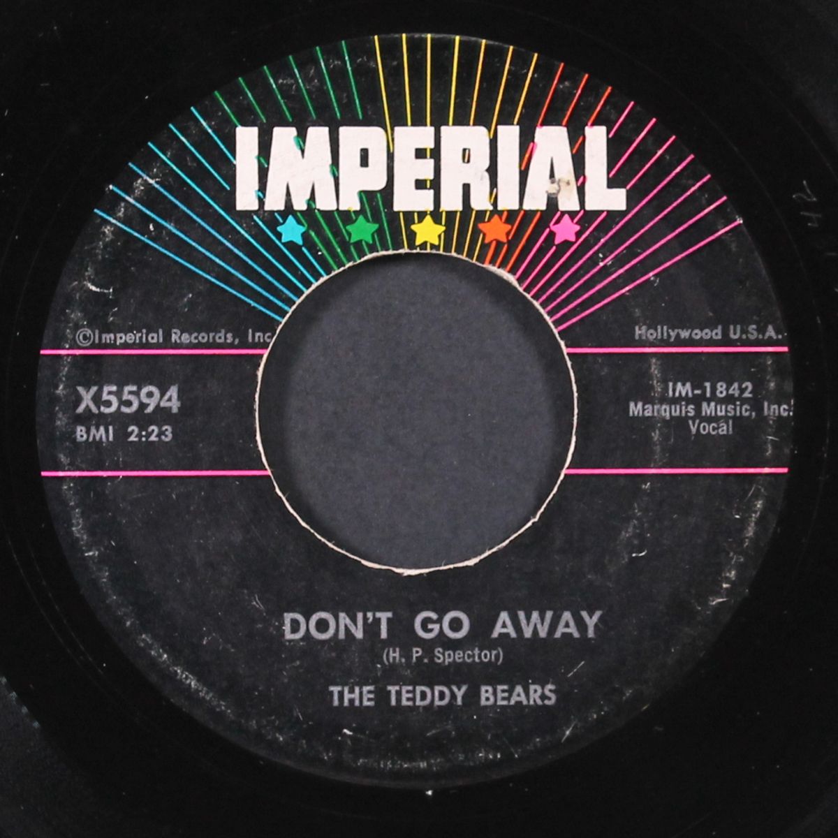 don't go away / seven lonely days by TEDDY BEARS