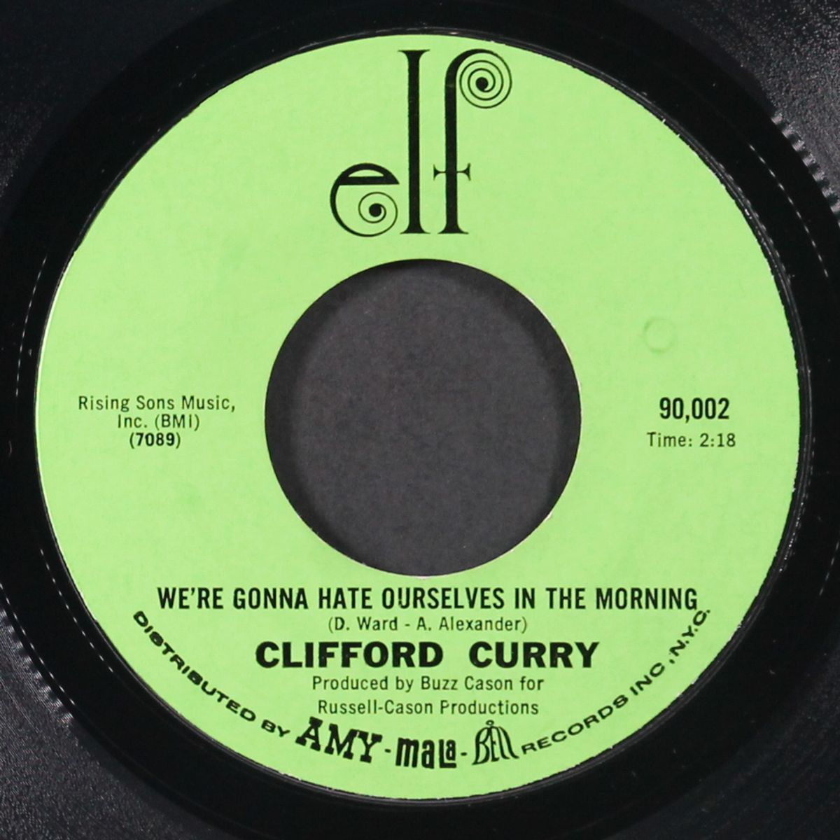 she shot a hole in my soul / we're gonna hate ourselves in the morning by CLIFFORD CURRY