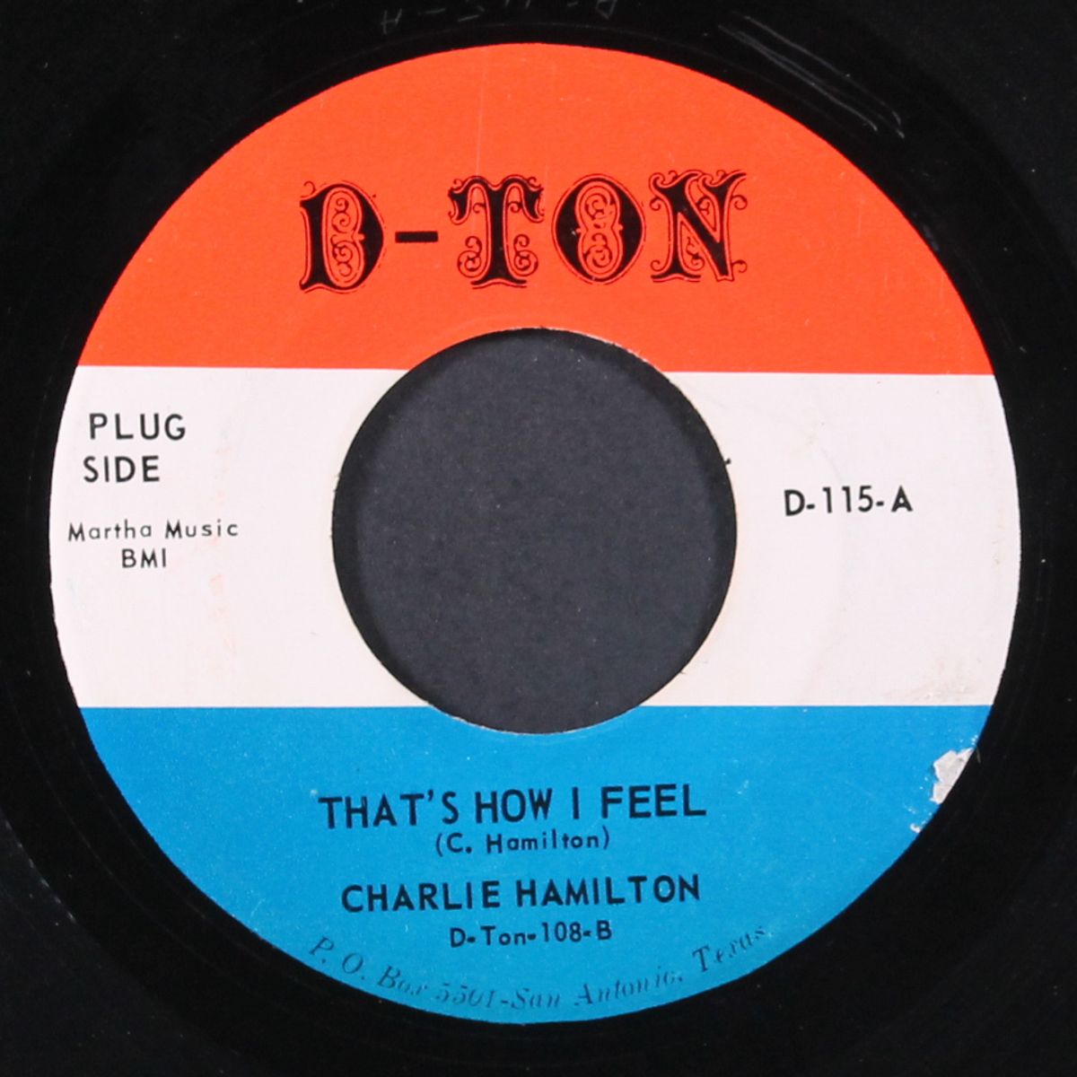 part time party doll / that's how i feel by CHARLIE HAMILTON