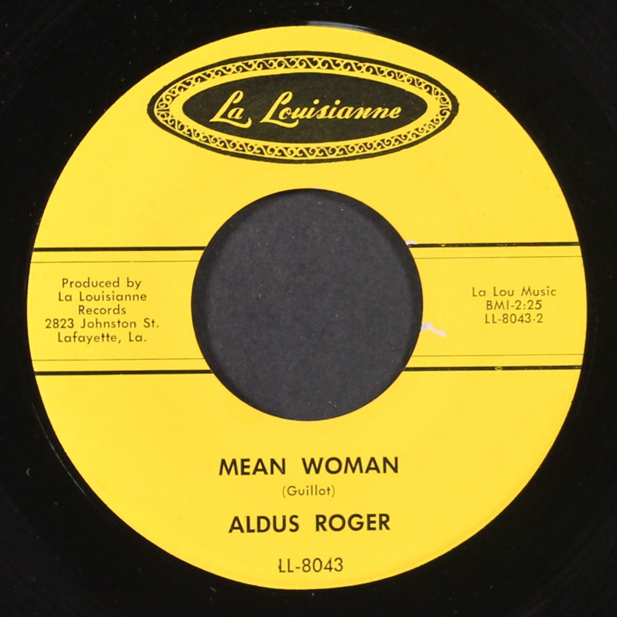 mean woman / not lonesome anymore by ALDUS ROGER