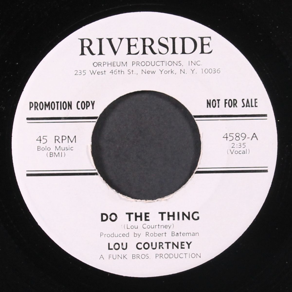 do the thing / the man is lonely by LOU COURTNEY