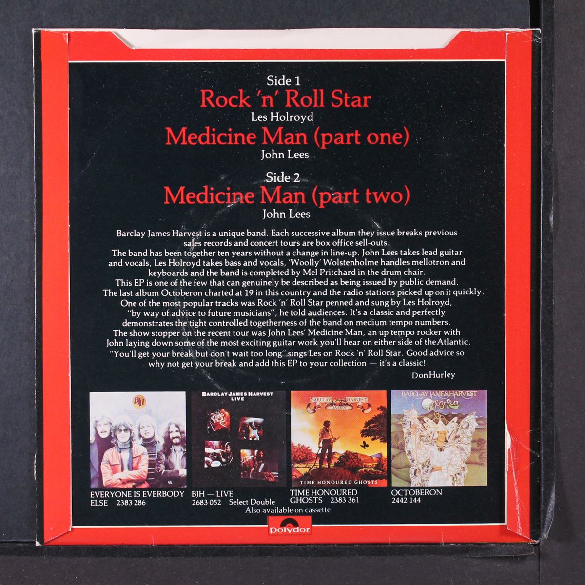 live ep by BARCLAY JAMES HARVEST