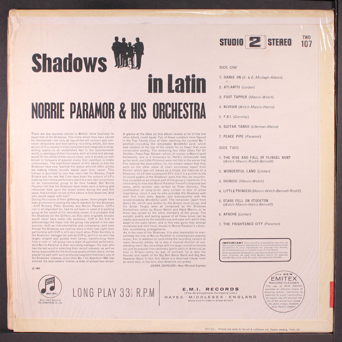 shadows in latin by NORRIE PARAMOR