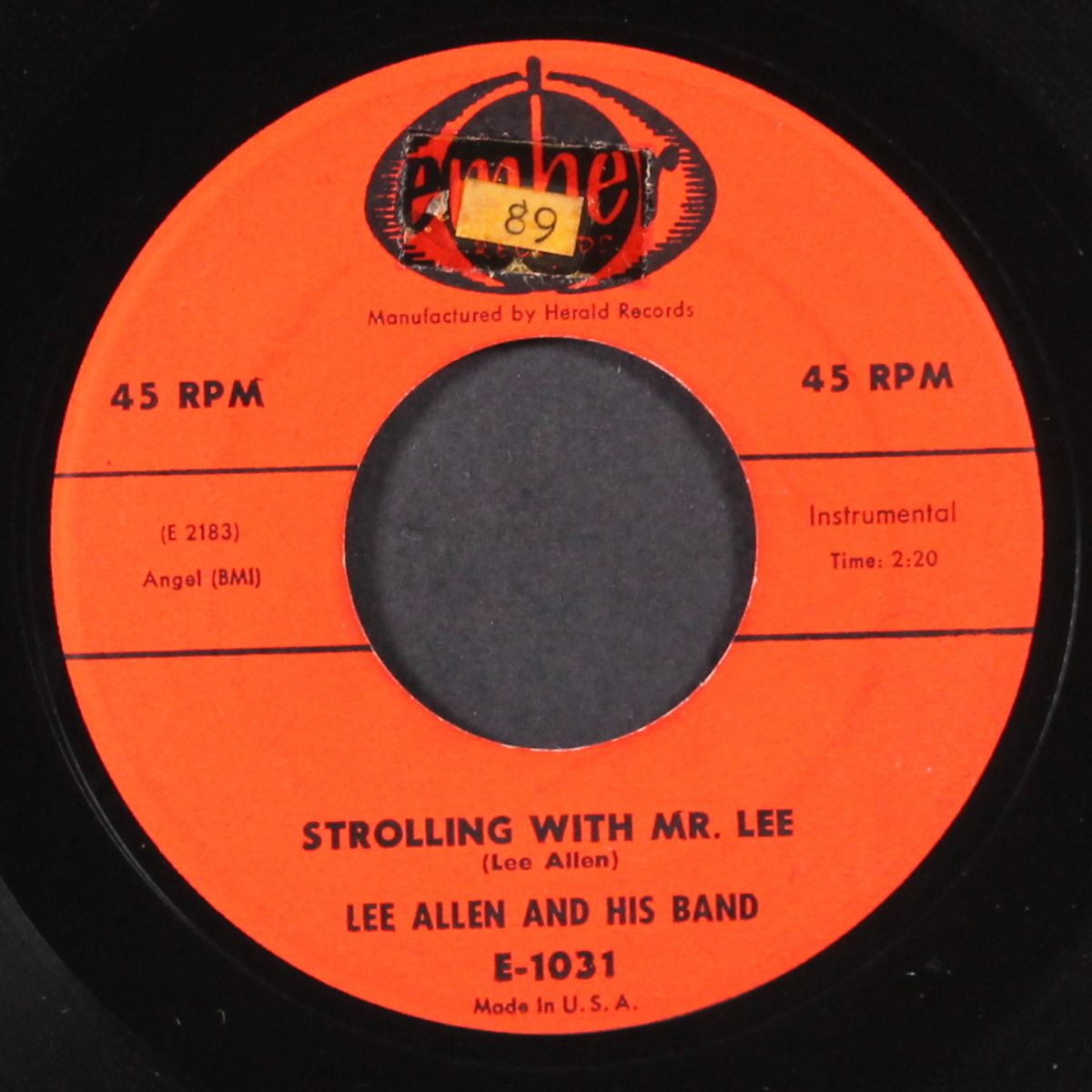 strolling with mr. lee / boppin' at the hop by LEE ALLEN