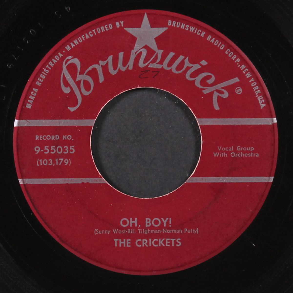 oh, boy! / not fade away by CRICKETS