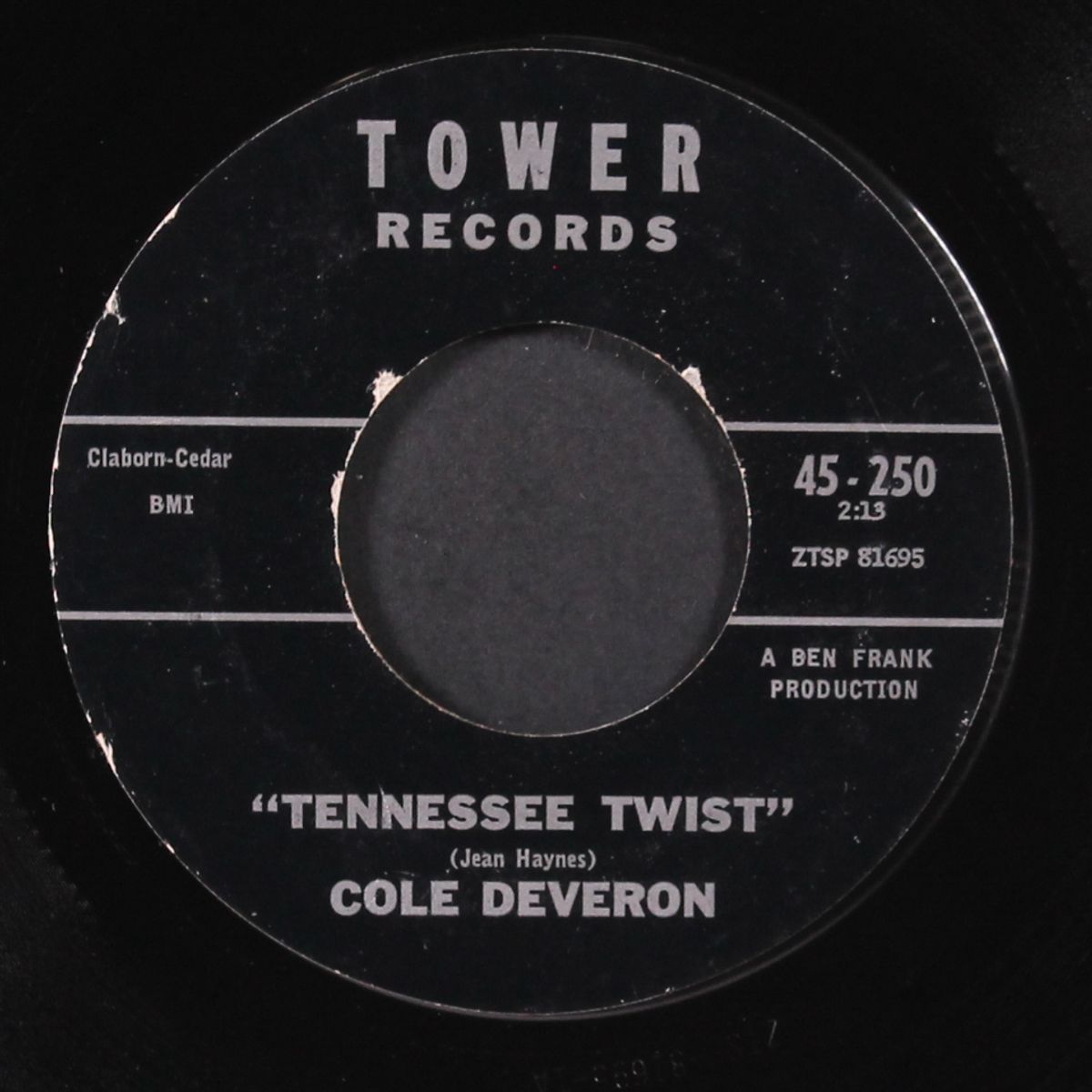 tennessee twist / cheatin' baby by COLE DEVERON