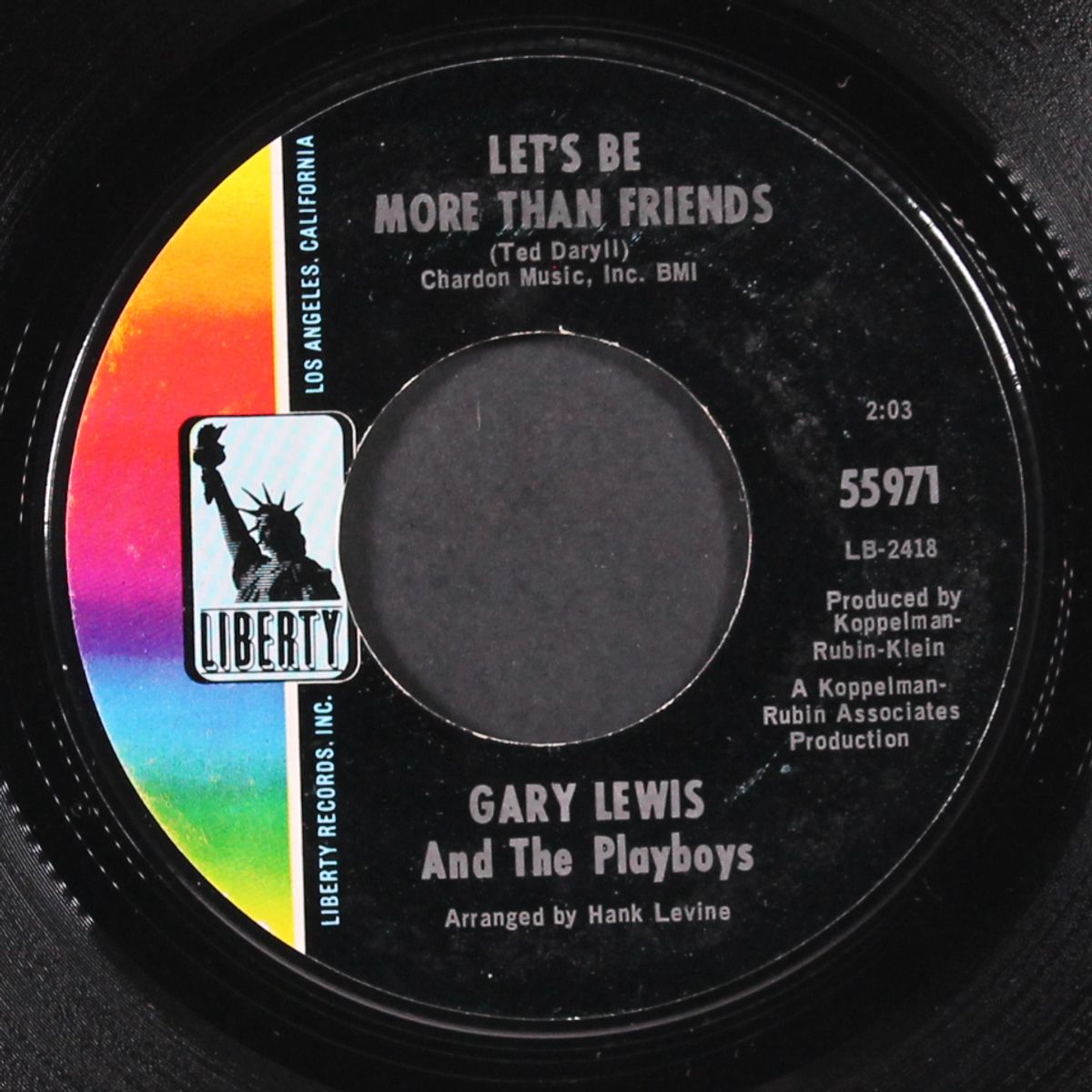 girls in love / let's be more than friends by GARY LEWIS & PLAYBOYS