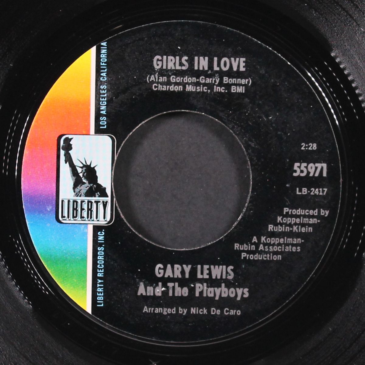 girls in love / let's be more than friends by GARY LEWIS & PLAYBOYS