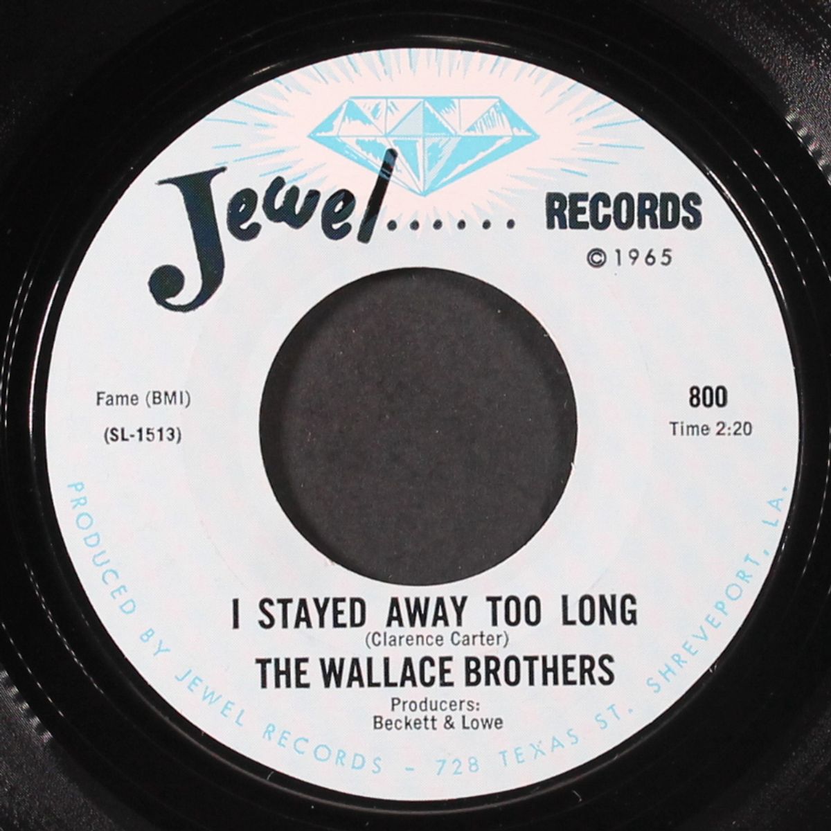 my baby's gone / i stayed away too long by WALLACE BROTHERS
