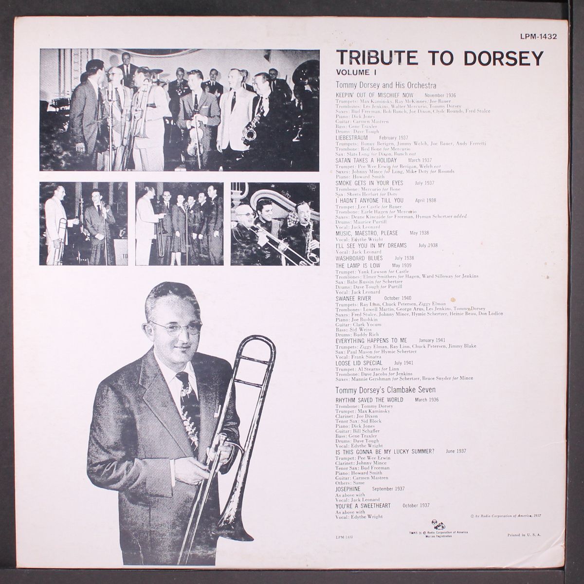 tribute to dorsey, vol 1 by TOMMY DORSEY