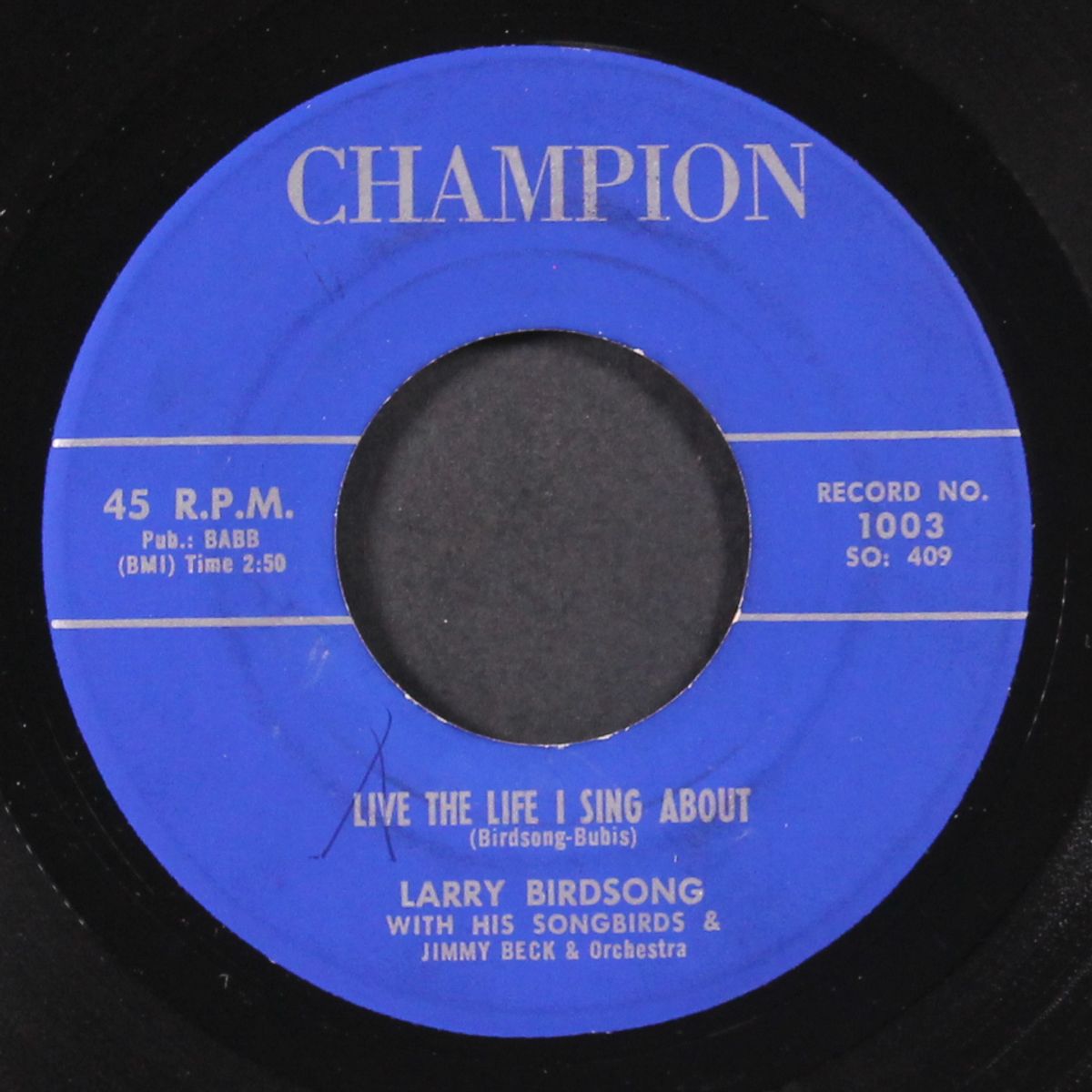 every night in the week / live the life i sing about by LARRY BIRDSONG