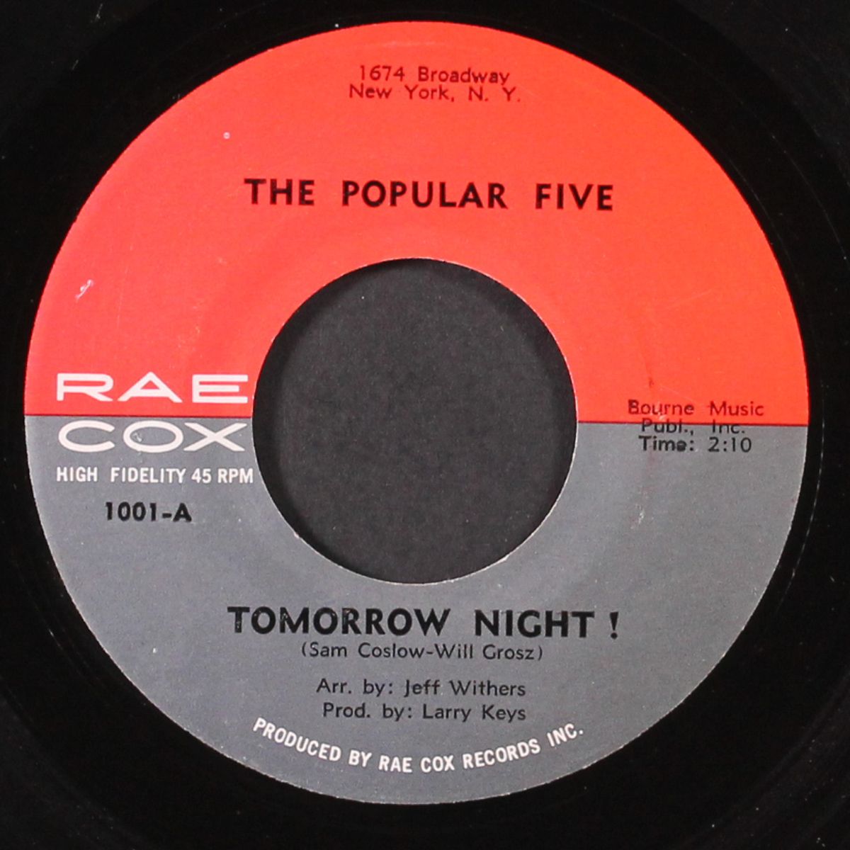 sh-boom / tomorrow night! by POPULAR FIVE