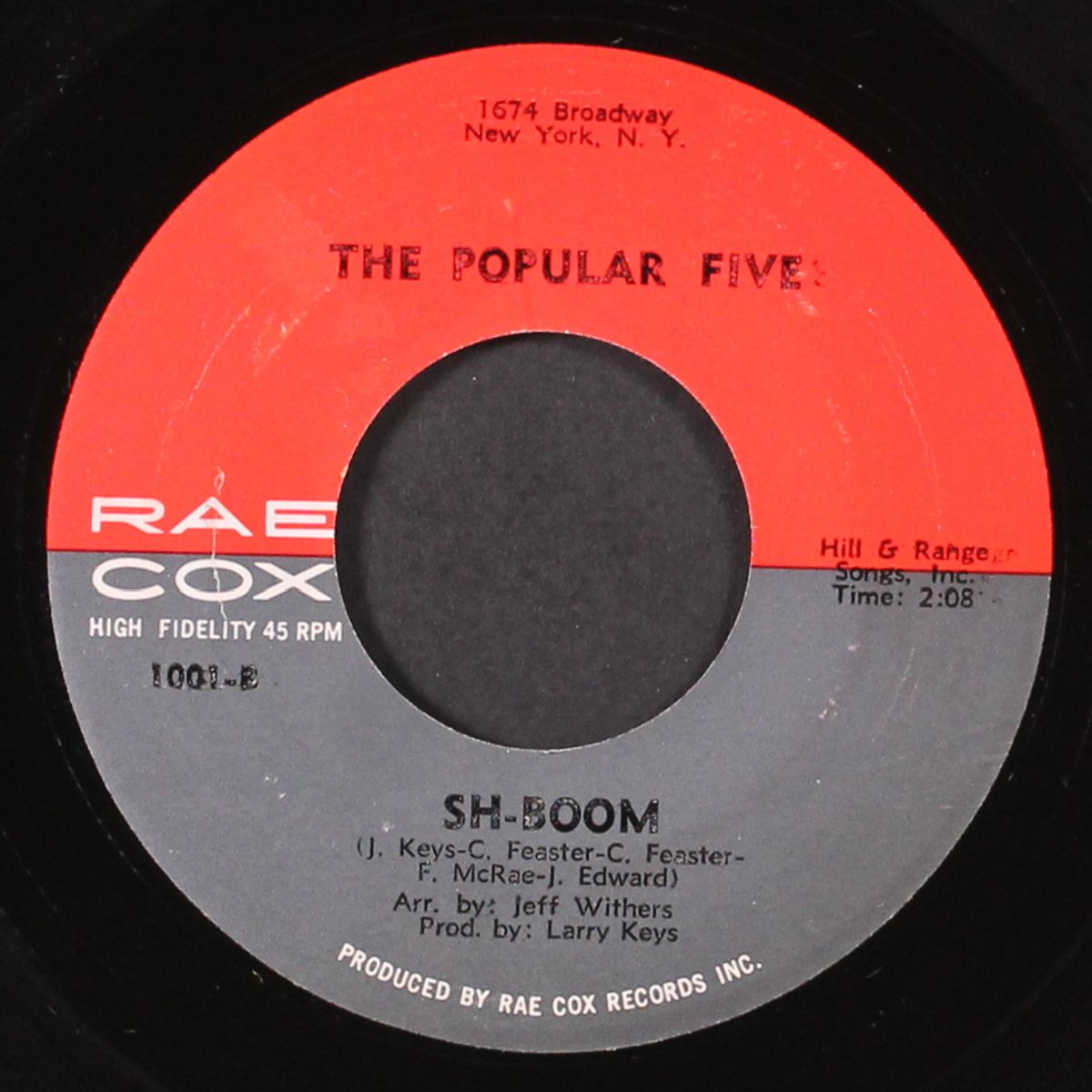 sh-boom / tomorrow night! by POPULAR FIVE
