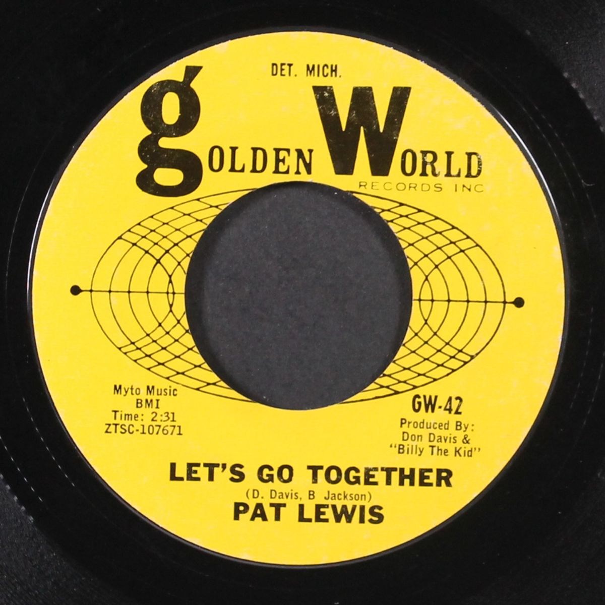 can't shake it loose / let's go together by PAT LEWIS
