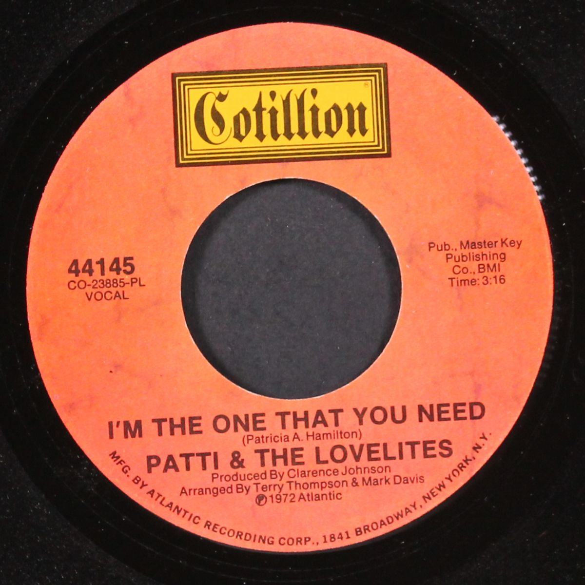 love bandit / i'm the one that you need by PATTI & LOVELITES