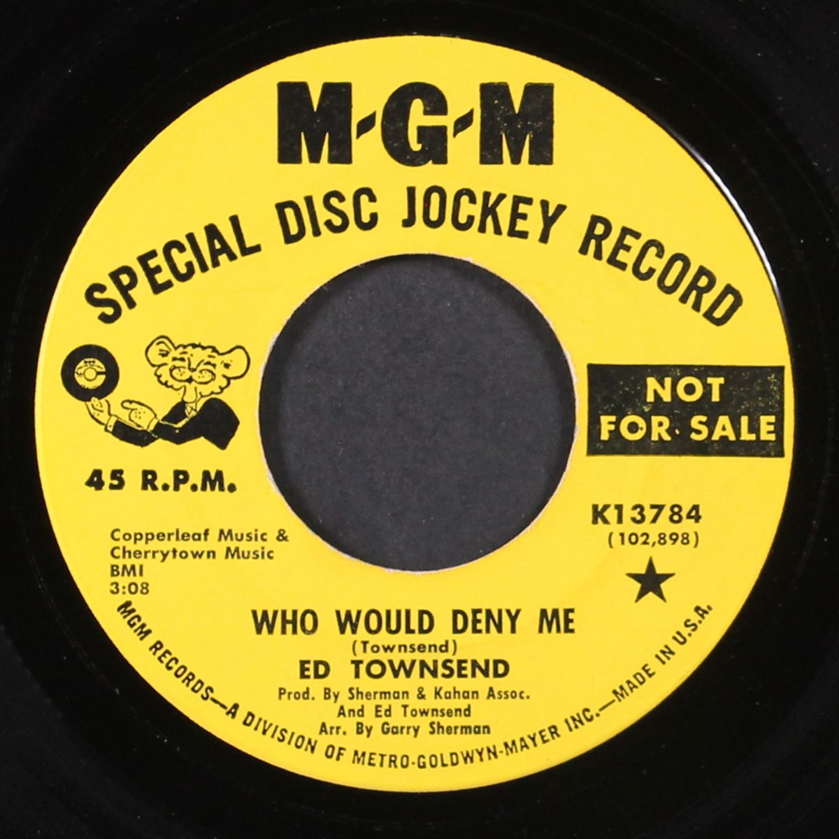 who would deny me / mommy's never comin' back again by ED TOWNSEND