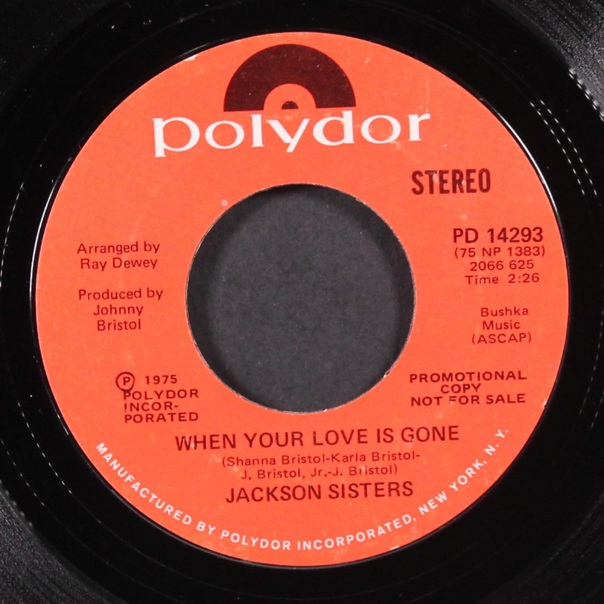 when your love is gone / mono by JACKSON SISTERS