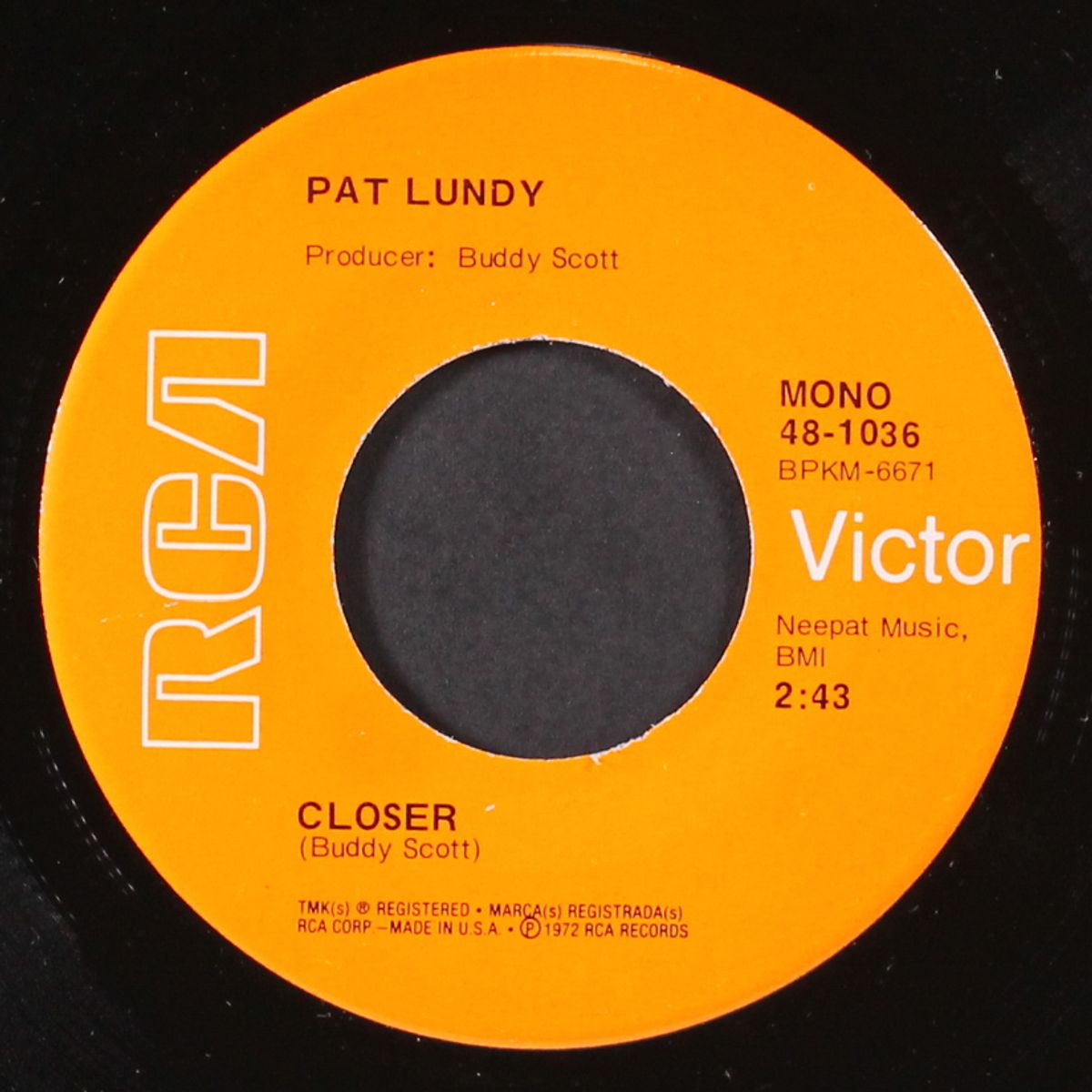friend of mine / closer by PAT LUNDY