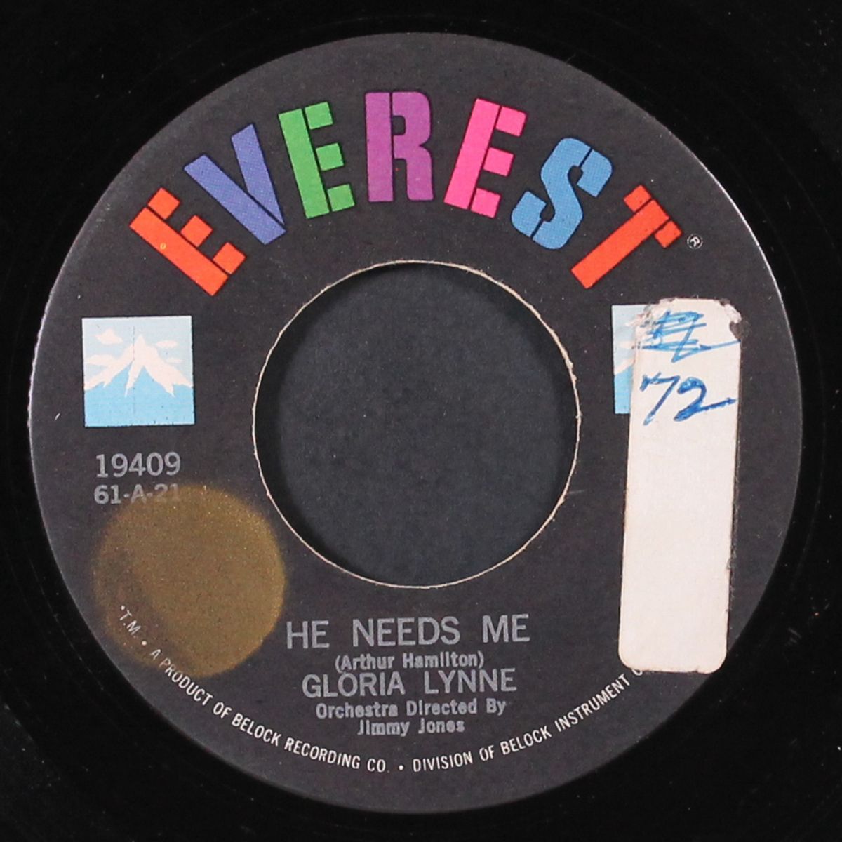 he needs me / the lamp is low by GLORIA LYNNE