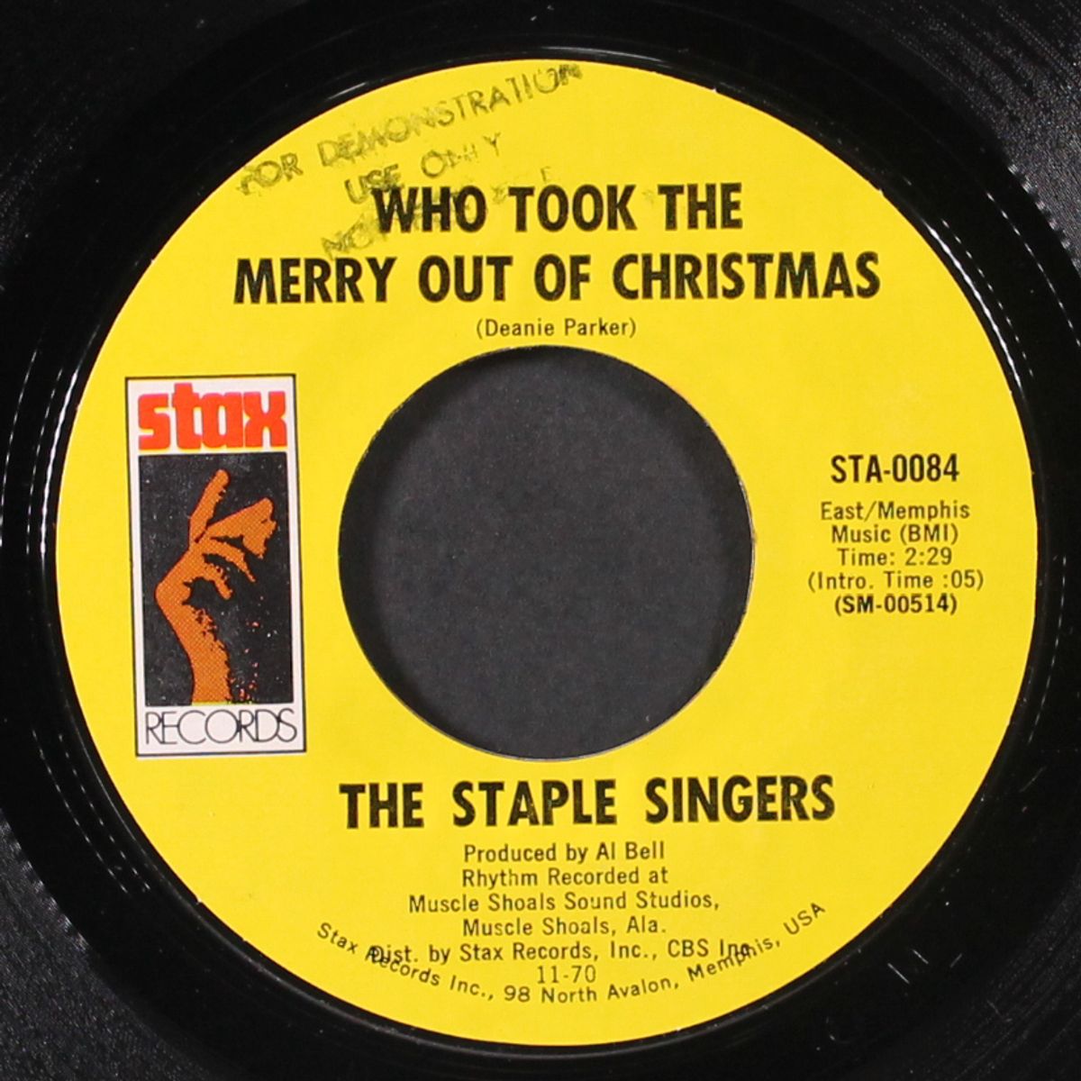 who took the merry out of christmas / instro by STAPLE SINGERS