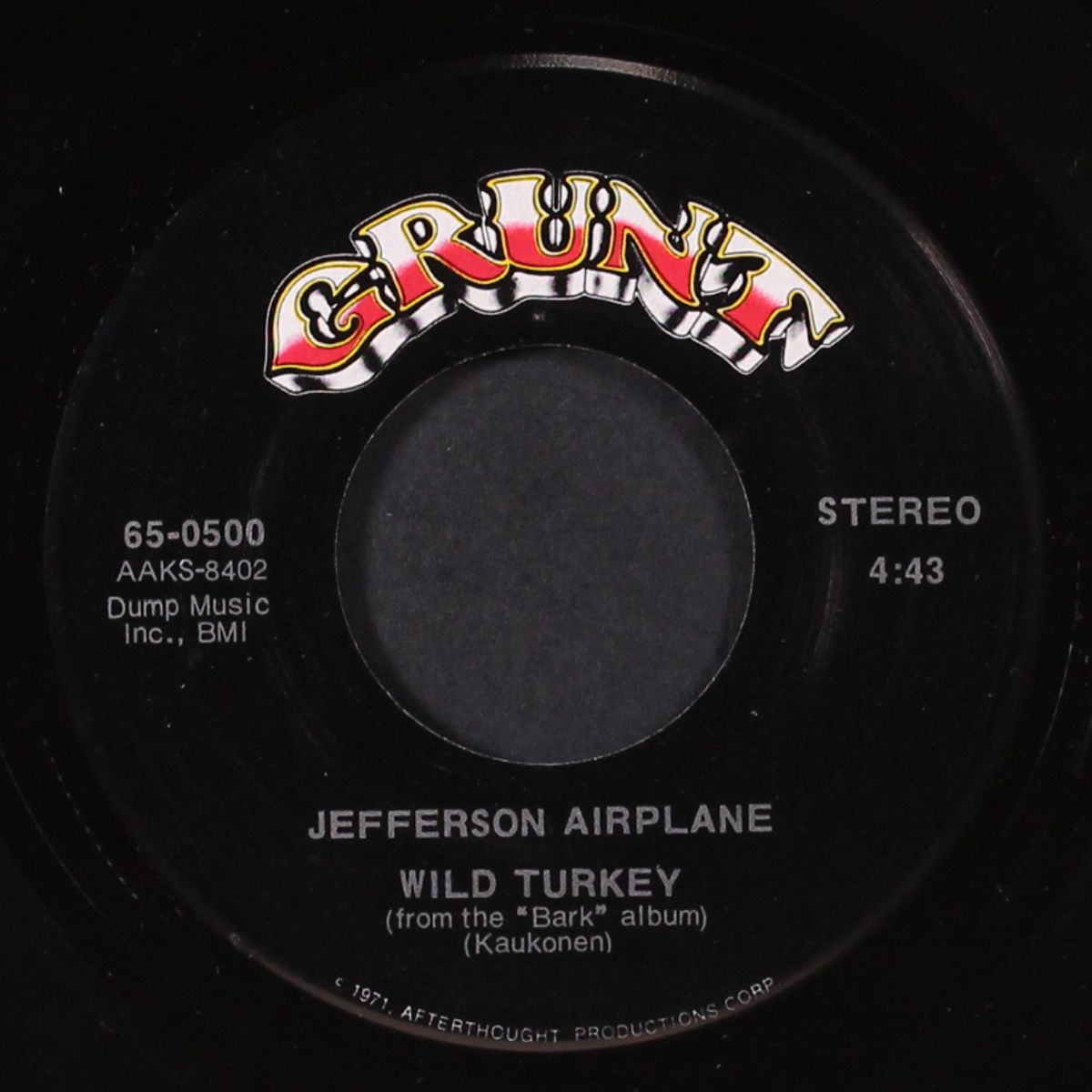 pretty as you feel / wild turkey by JEFFERSON AIRPLANE