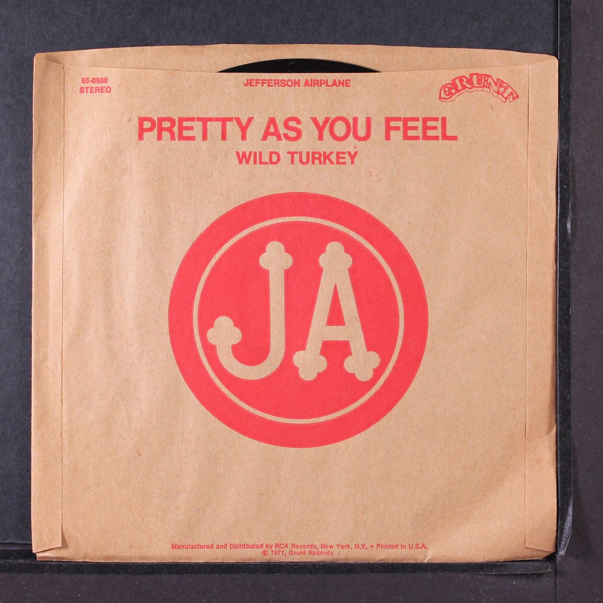 pretty as you feel / wild turkey by JEFFERSON AIRPLANE