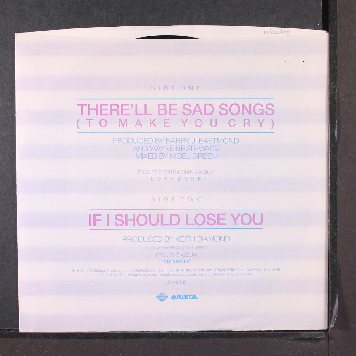 there'll be sad songs / same by BILLY OCEAN