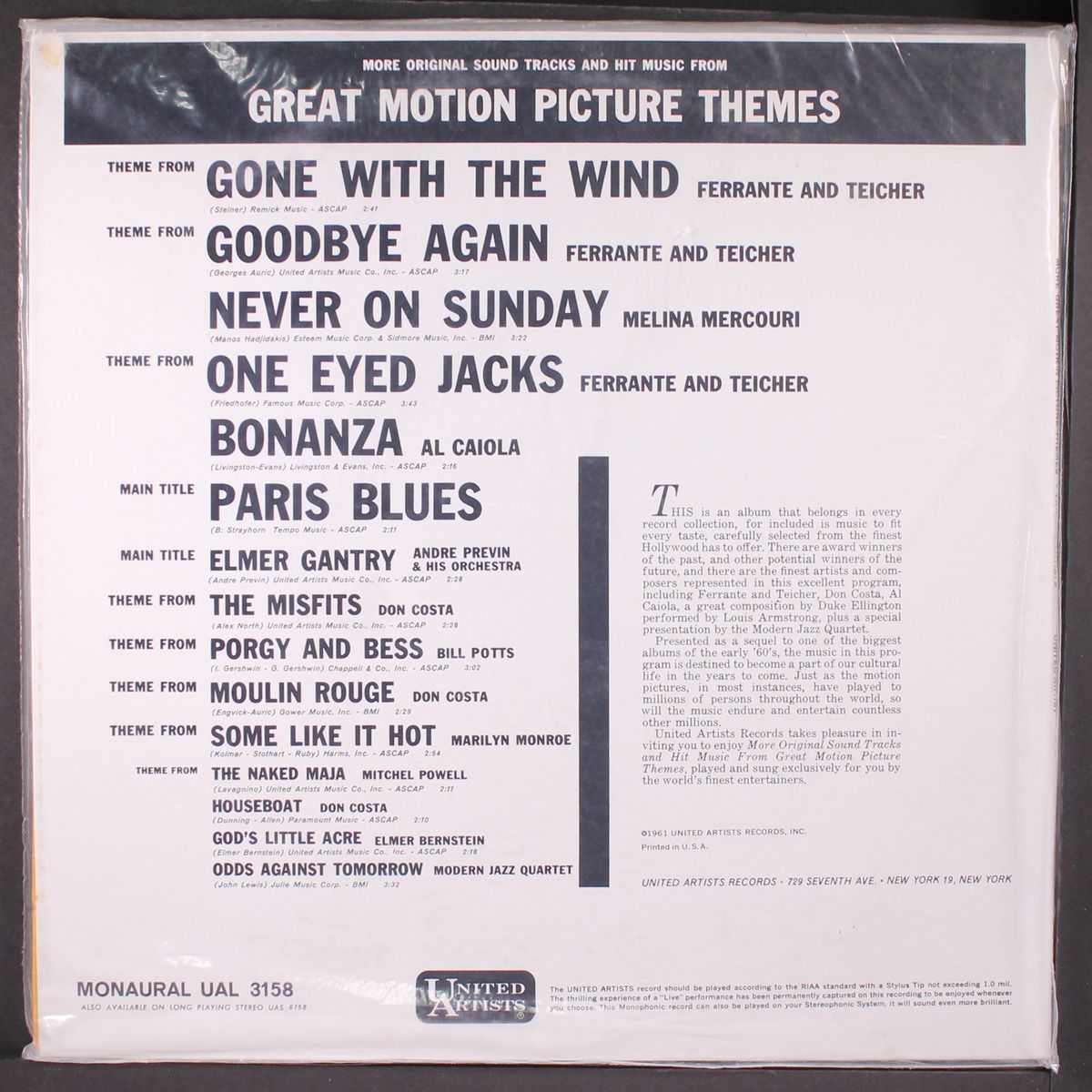 more great motion picture themes by VARIOUS
