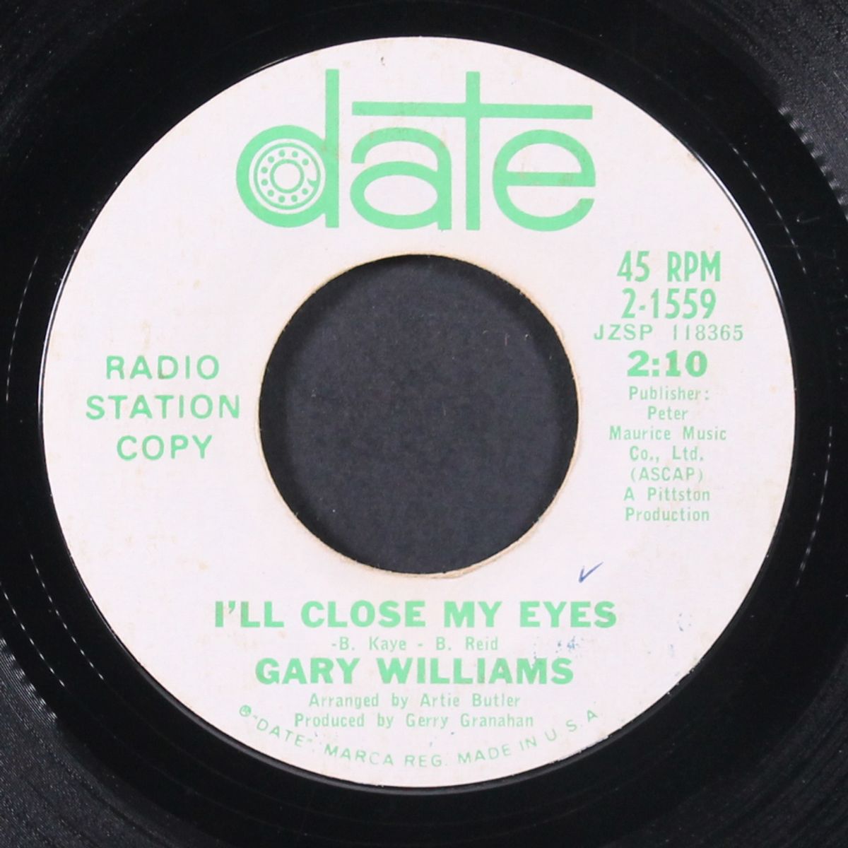 i'll close my eyes by GARY WILLIAMS