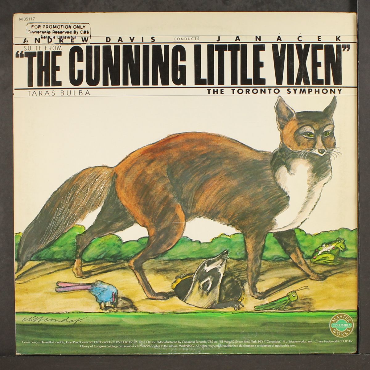 janacek: taras bulba, cunning little vixen by ANDREW DAVIS
