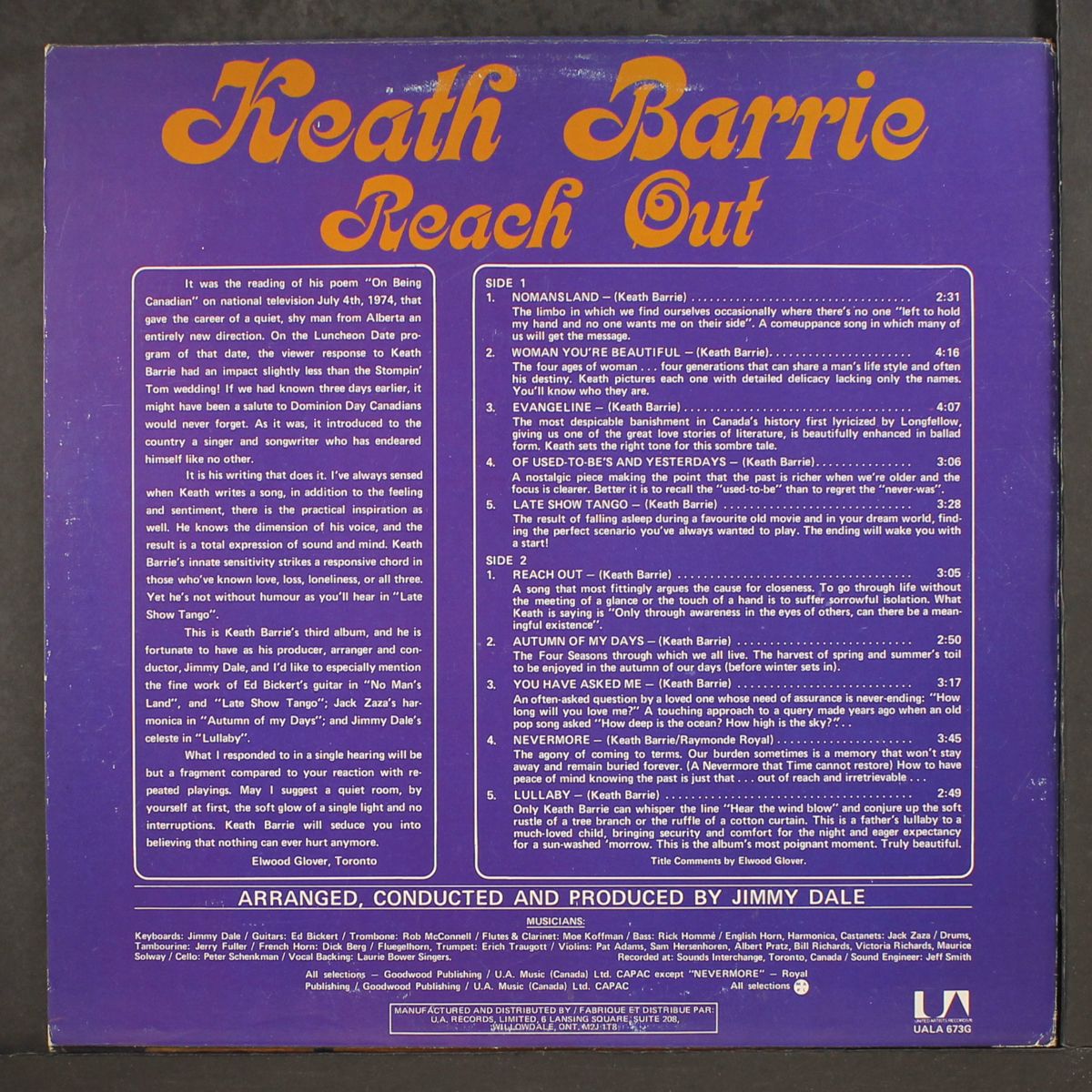 reach out by KEATH BARRIE