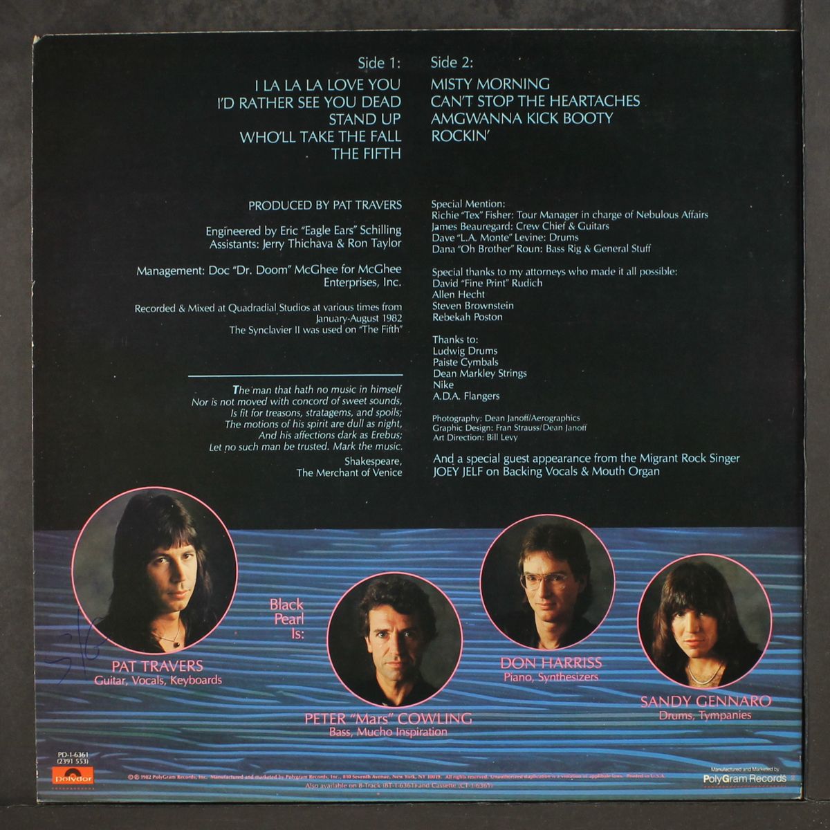 black pearl by PAT TRAVERS