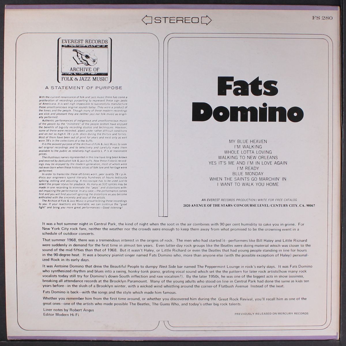fats domino by FATS DOMINO