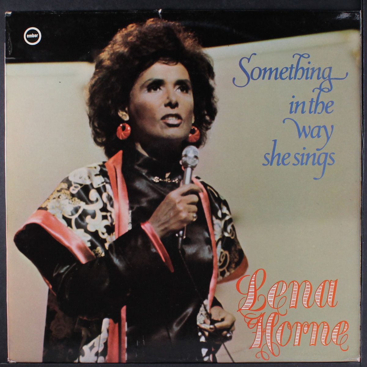 something in the way she sings by LENA HORNE