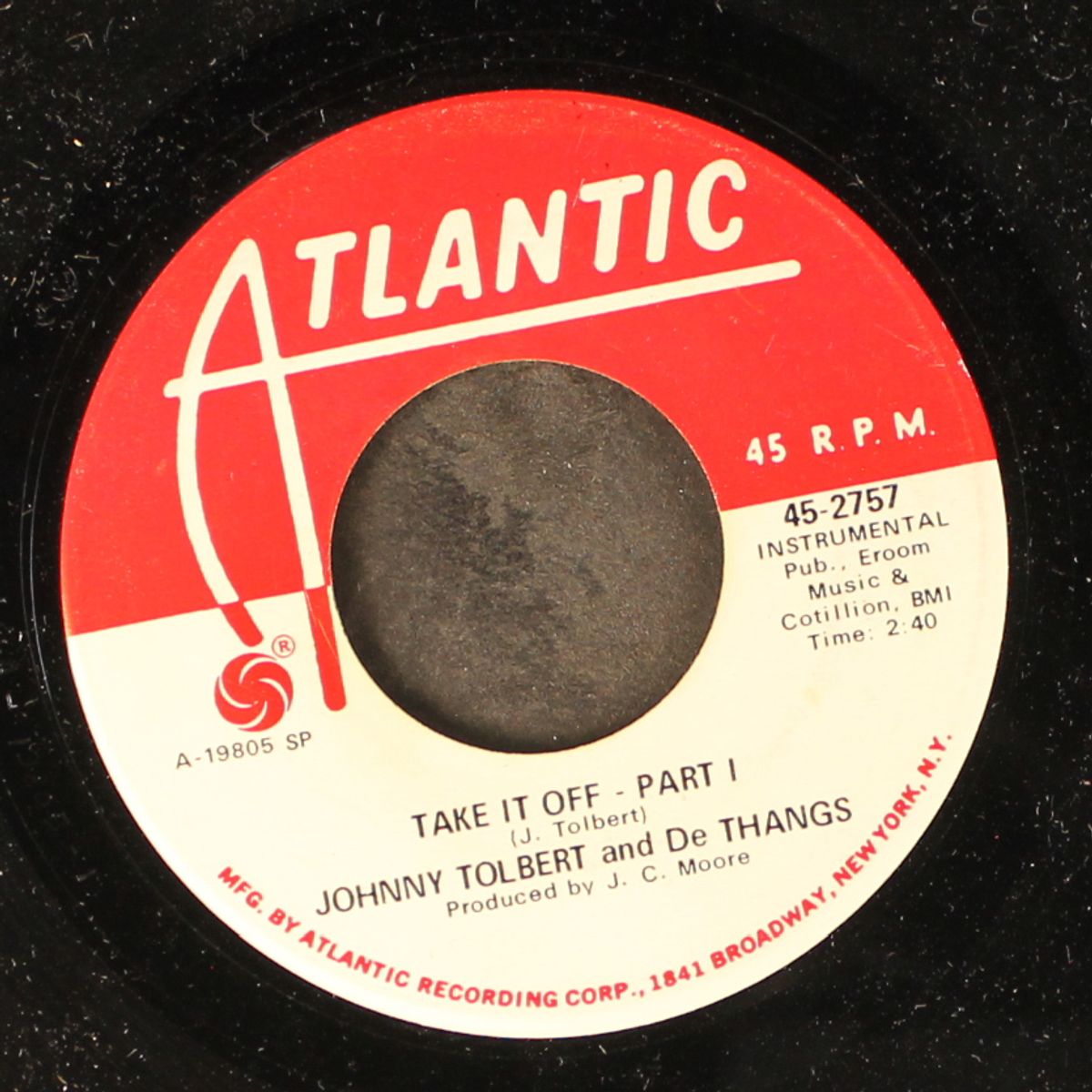 take it off by JOHNNY TOLBERT & DE THANGS