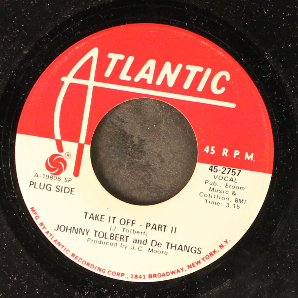 take it off by JOHNNY TOLBERT & DE THANGS