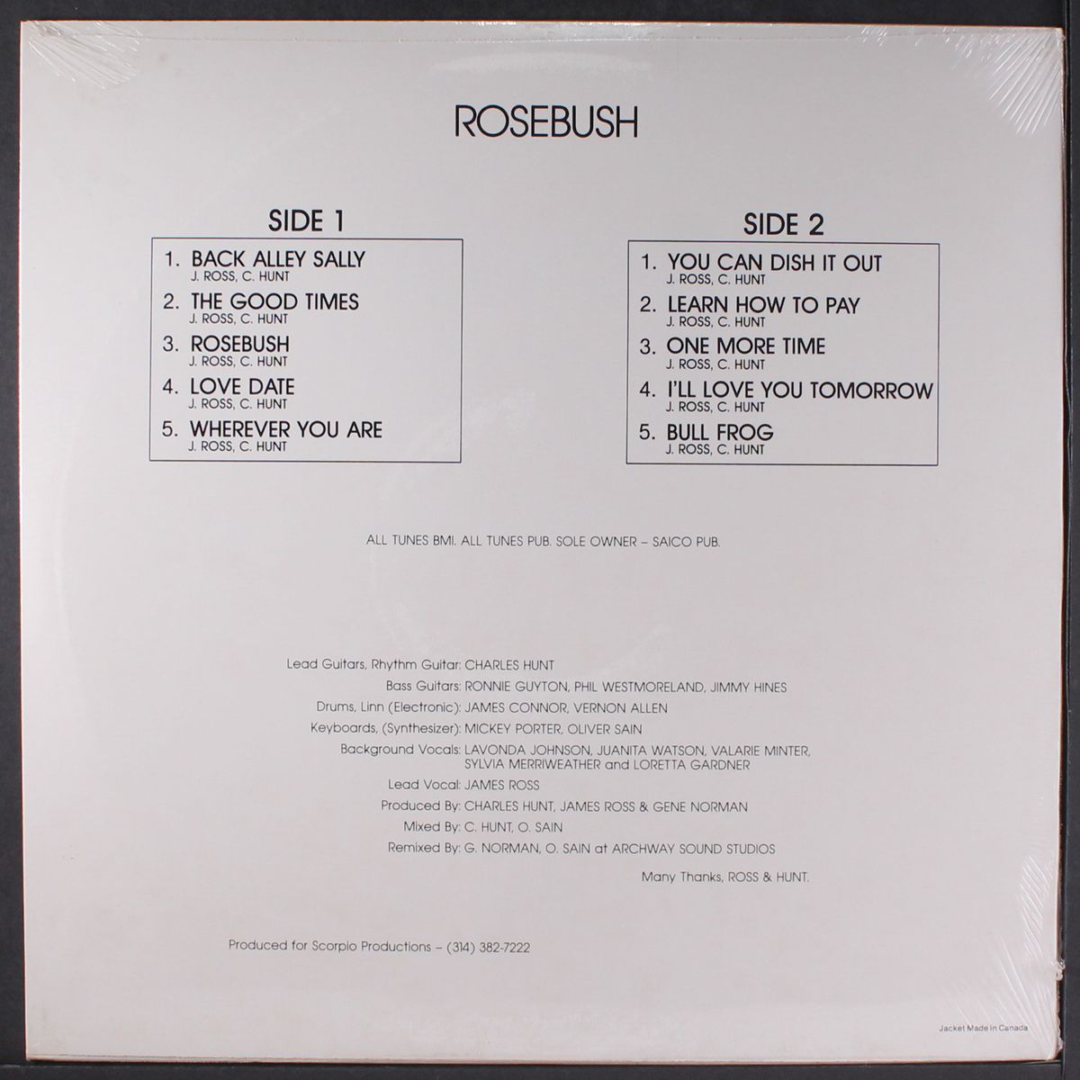 rosebush by JAMES ROSS & CHARLES HUNT