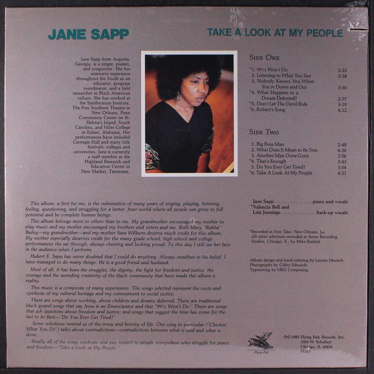 take a look at my people by JANE SAPP