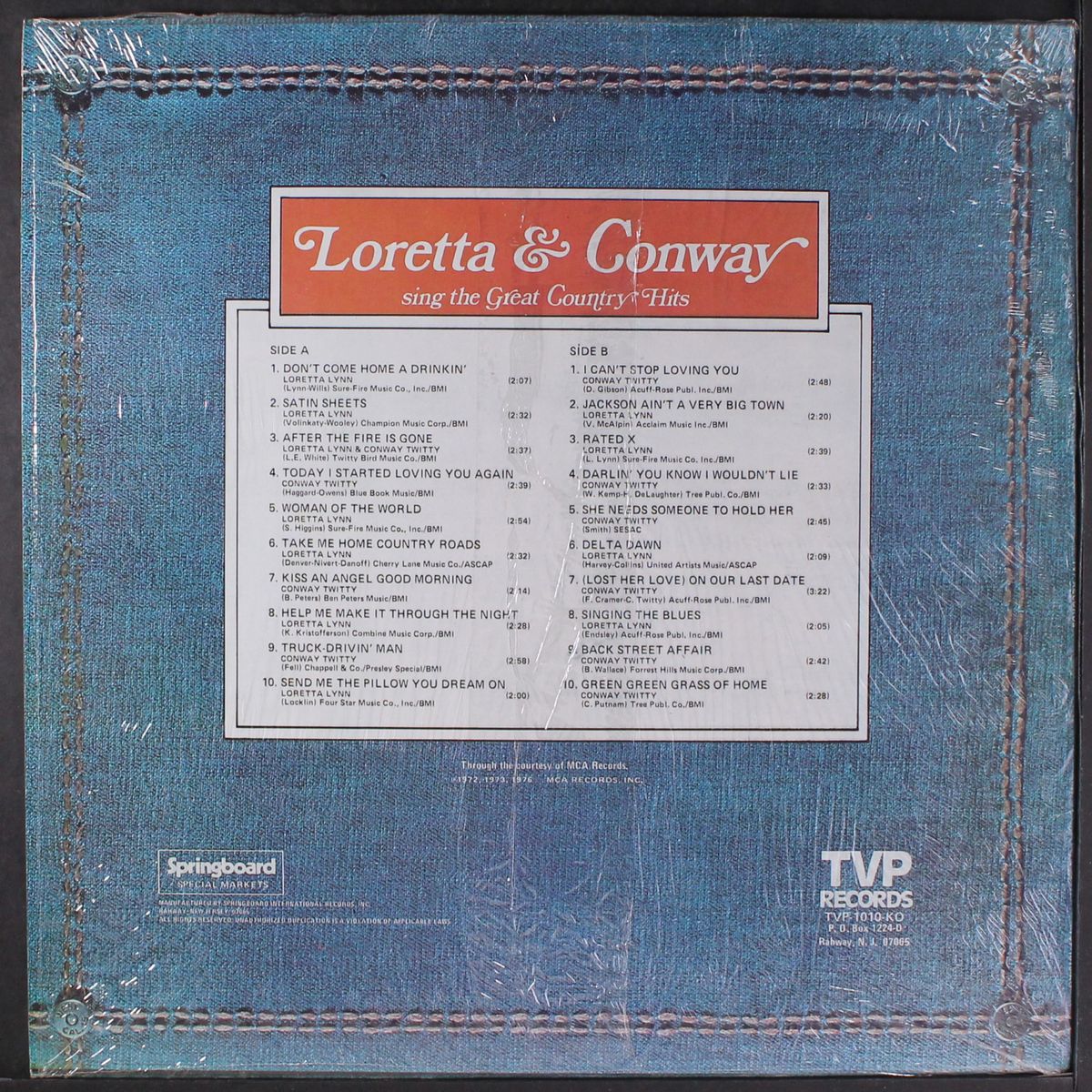 sing the great country hits by LORETTA LYNN & CONWAY TWITTY