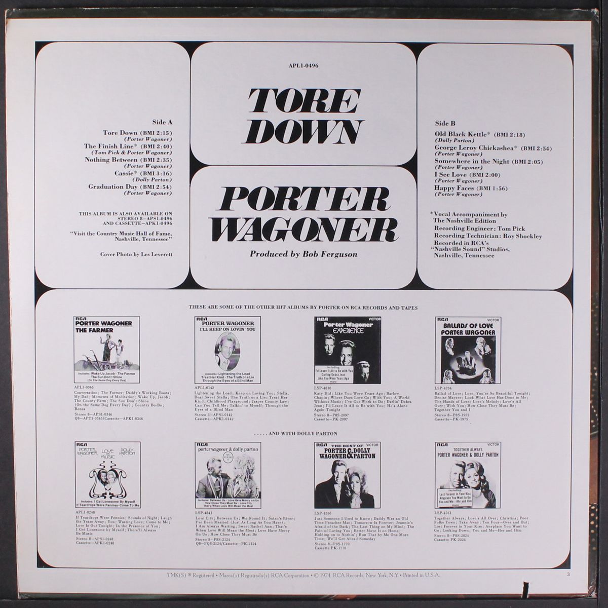 tore down by PORTER WAGONER