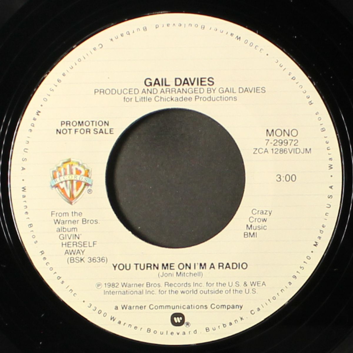 you turn me on i'm a radio / mono by GAIL DAVIES