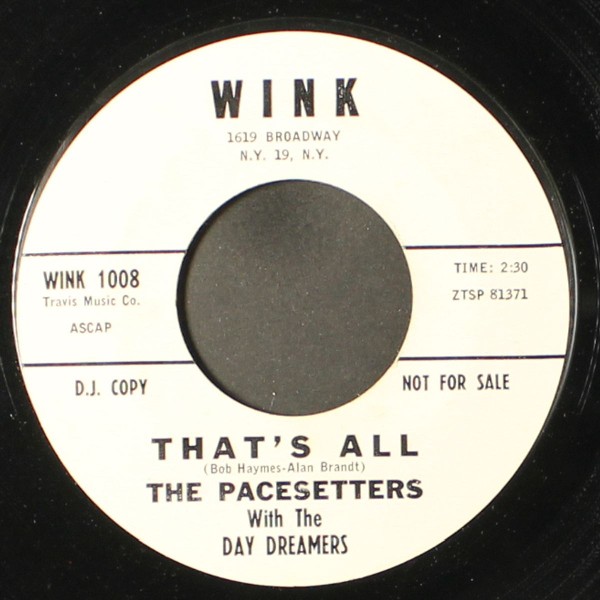 that's all / ronnie's beat by PACESETTERS