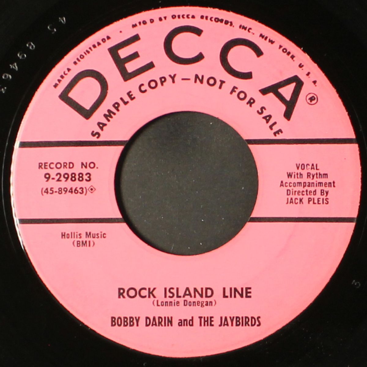 timber / rock island line by BOBBY DARIN & JAYBIRDS