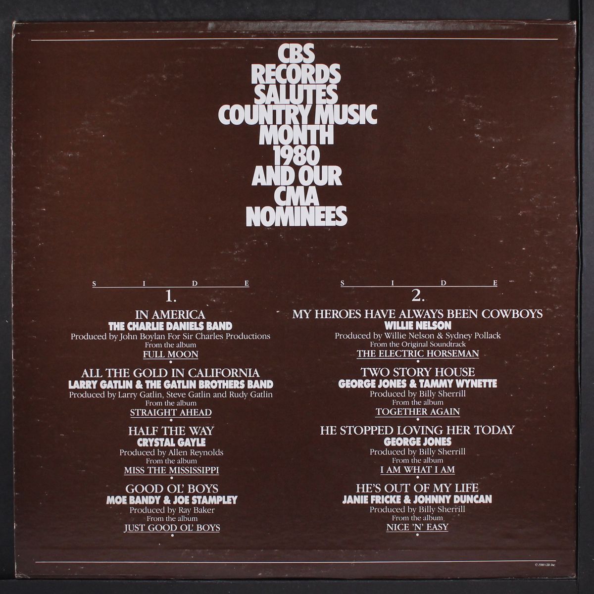 cbs salutes country music month 1980 by VARIOUS